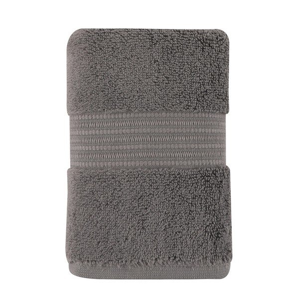 Prosop gri închis din bumbac 30x50 cm Chicago – Foutastic-image-3