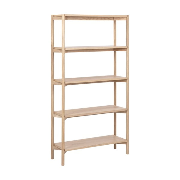 Bibliotecă în culoare naturală cu aspect de lemn de stejar 86x160x30 cm Braidwood – Actona-image-3