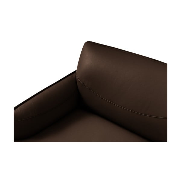 Fotoliu din piele Windsor & Co Sofas Neso, maro-image-4