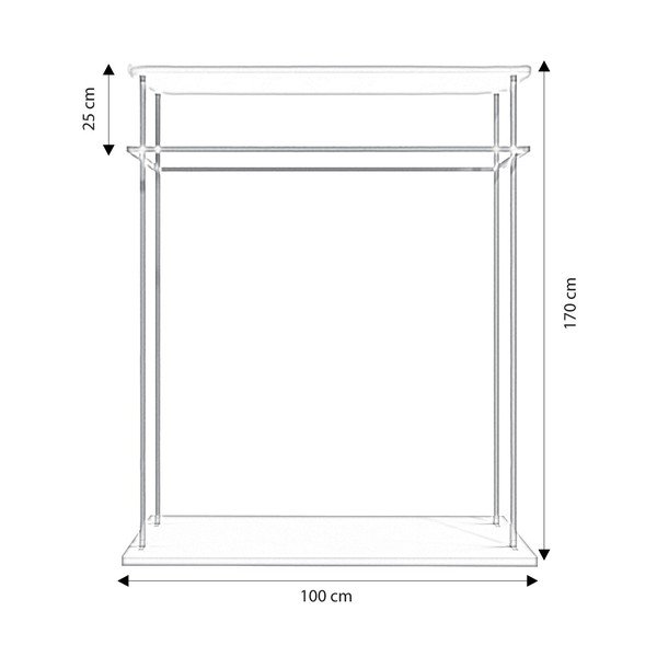 Suport pentru haine alb Wuppertal – Kalune Design-image-4