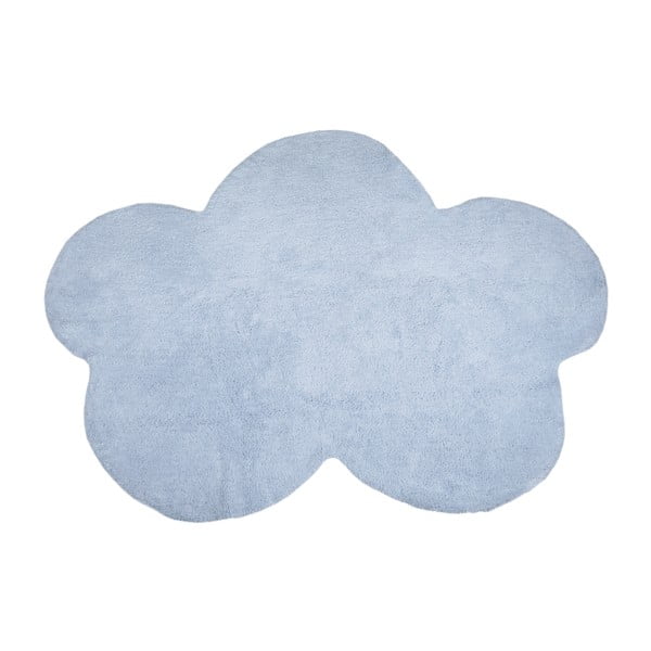 Covor din bumbac Happy Decor Kids Cloud, 160 x 120 cm, albastru