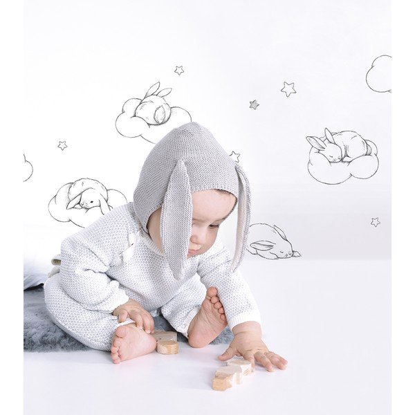 Folie cu stickere 30x42 cm Bunnies, Clouds And Stars – Lilipinso-image-1