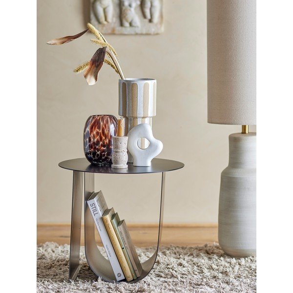 Măsuță auxiliară rotundă din metal ø 43 cm Cher – Bloomingville-image-1