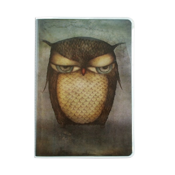 Caiet Santoro London Grumpy Owl, format A5