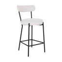Scaun de bar alb (înălțime șezut 65 cm) Badalona – House Nordic