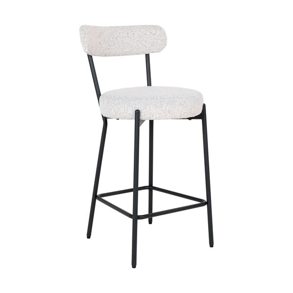 Scaun de bar alb (înălțime șezut 65 cm) Badalona – House Nordic