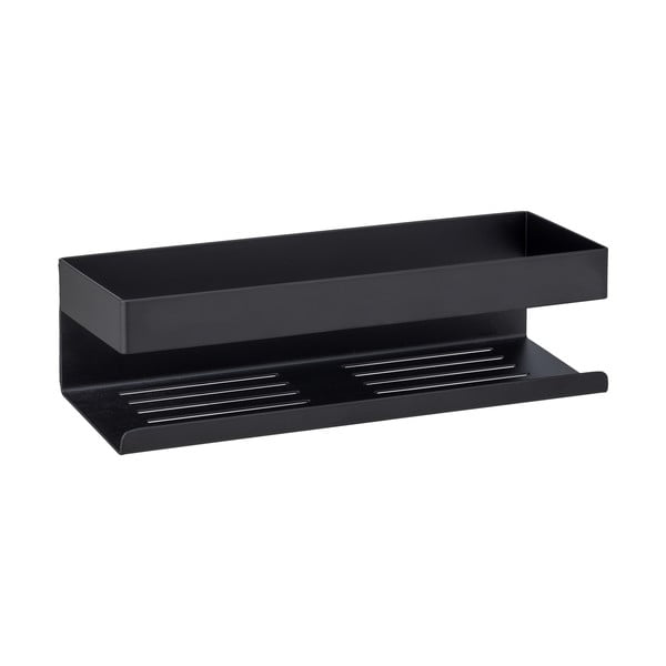 Raft pentru baie negru autoadeziv din oțel inoxidabil Genova – Wenko-image-1