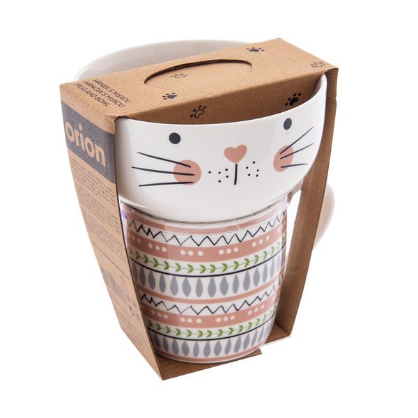 Set cană și bol 2 buc. din porțelan 350 ml – Orion-image-4