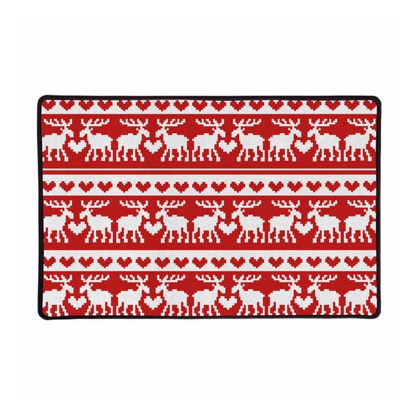 Covor multifuncțional  Butter Kings Red Reindeer, 45x75 cm