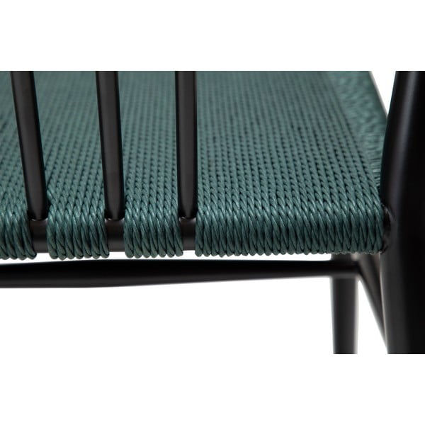 Scaun de dining negru/turcoaz Sava – DAN-FORM Denmark-image-1