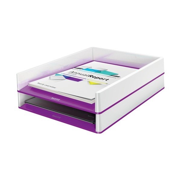 Suport pentru documente Leitz WOW alb-violet-image-2