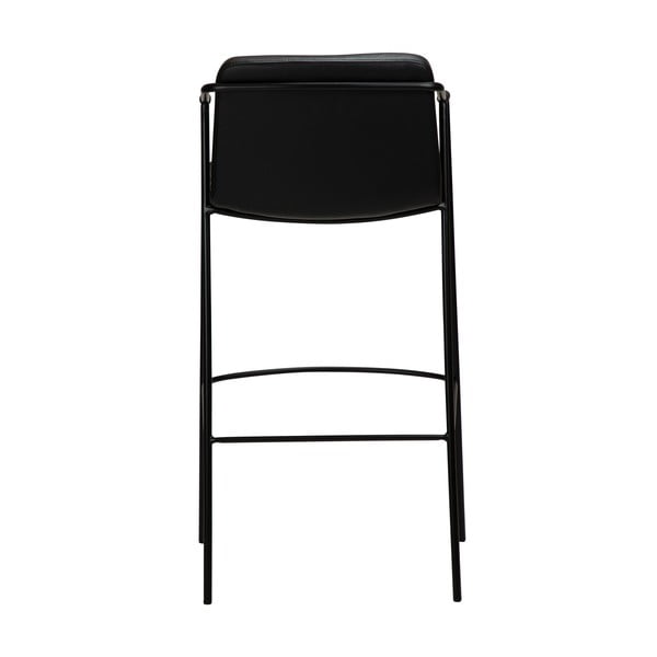 Scaun bar cu husă din piele artificială DAN-FORM Denmark Boto, negru, înălțime 105 cm-image-2