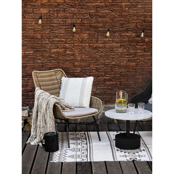 Covor reversibil pentru exterior din plastic reciclat Green Decore Afra, 90 x 150 cm, bej-maro-image-3