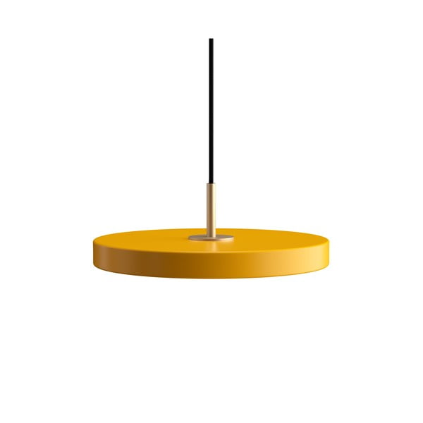 Lustră galbenă LED cu abajur din metal ø 31 cm Asteria Mini – UMAGE