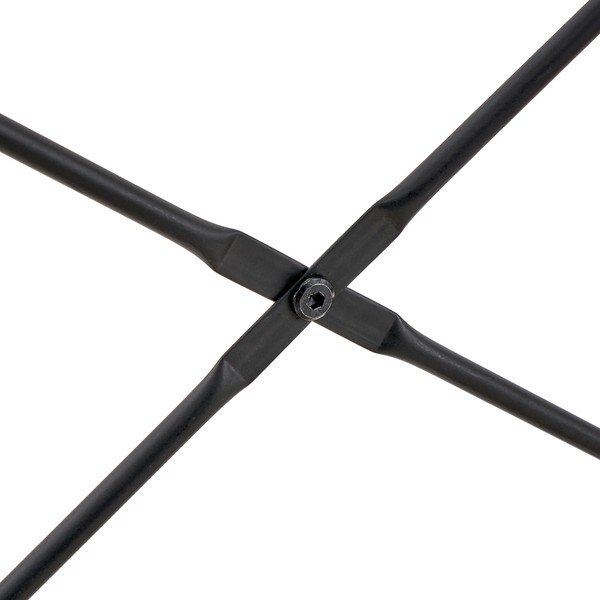 Dulap deschis negru natural din stejar 90x165 cm - Casa Selección-image-4