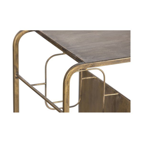 Dulap vinotecă auriu din metal număr de sticle 6, 87x80,5x33 cm Capo – WOOOD-image-4