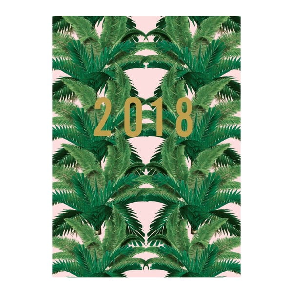 Jurnal pentru anul 2018 Portico Designs Pink Palm, A6