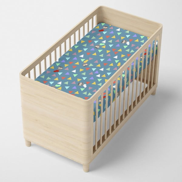 Cearceaf elastic din bumbac Mr. Fox Knight, 70 x 140 cm-image-3