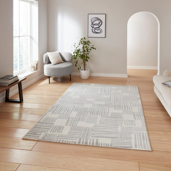 Covor gri deschis 120x170 cm Blocks – Catherine Lansfield-image-2