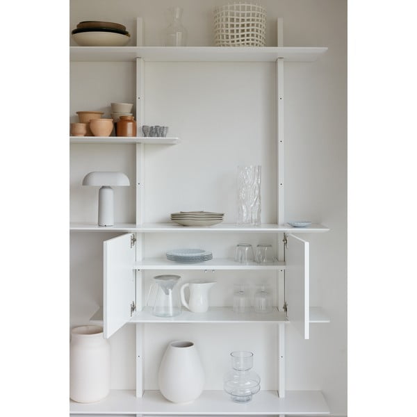 Modul cu uși pentru sistem de rafturi modulare, alb 68,5x68,5 cm Bridge - Tenzo-image-3