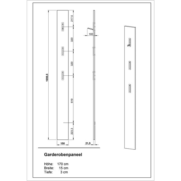 Cuier de perete gri-bej Utah - Germania-image-4
