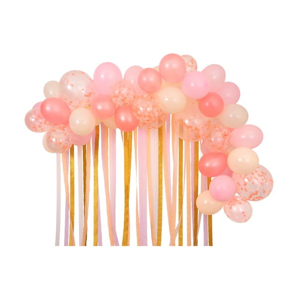 Accesorii pentru petreceri 50 buc. Pink Balloon Arch & Streamer – Meri Meri