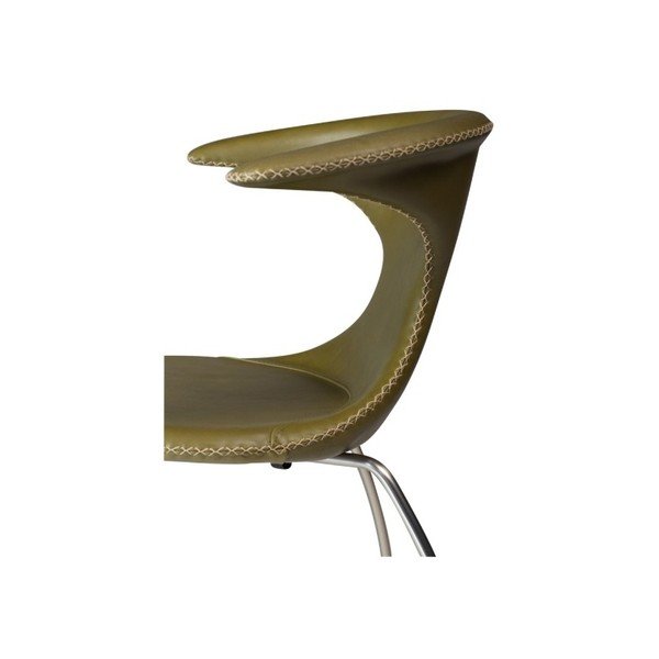 Scaun din piele DAN-FORM Denmark Flair, verde-image-4