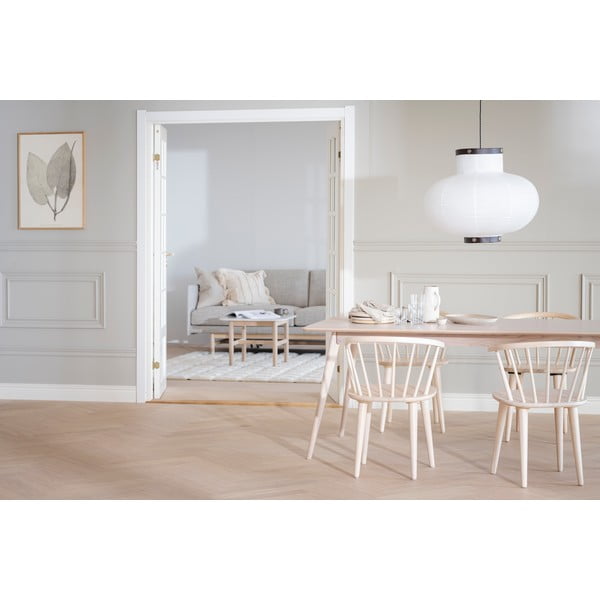 Masă de dining extensibilă cu blat cu aspect de lemn de stejar 190x90 cm Yumi - Rowico-image-2