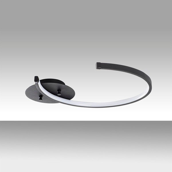 Plafonieră neagră LED 33x46 cm Moon – Opviq lights-image-1