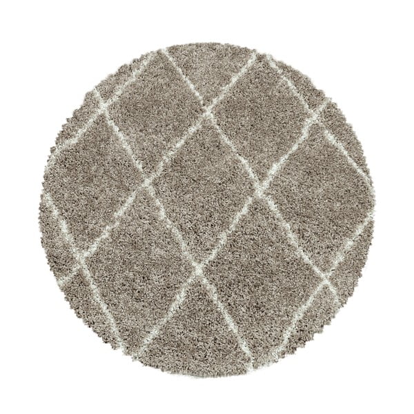 Covor maro deschis rotund ø 200 cm Alvor – Ayyildiz Carpets