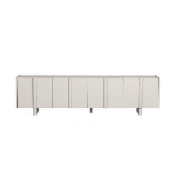 Masă TV modulară crem din lemn masiv de pin 200x53 cm Basu – WOOOD