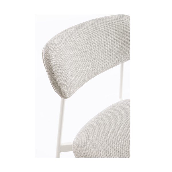 Scaun de dining alb tapițat Inka – Yes Everyday-image-1