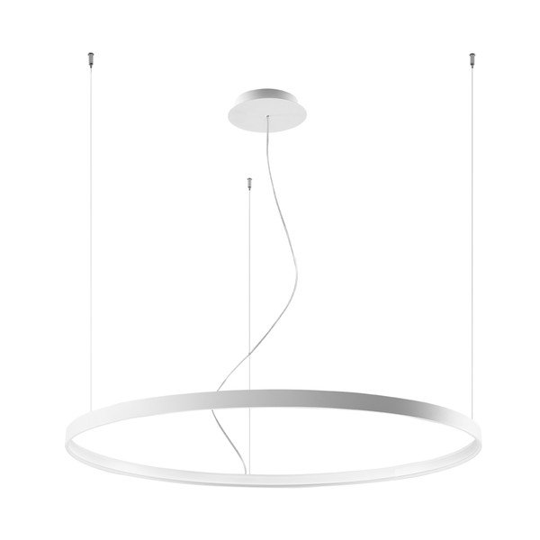 Lustră Sollux Ganica, ø 100 cm, alb