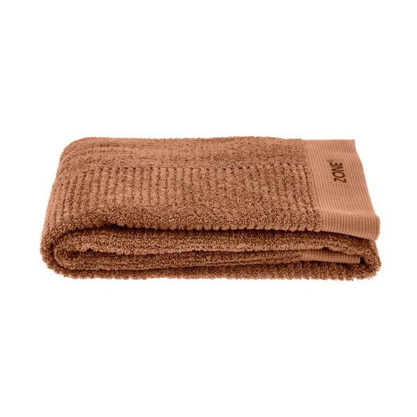Prosop portocaliu/maro din bumbac 70x140 cm Terracotta – Zone-image-2