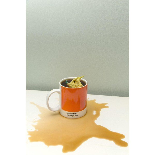 Cană portocalie din porțelan 375 ml Orange 021 – Pantone-image-1
