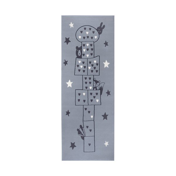 Covor pentru copii Hanse Home Adventures Jump, 100x250 cm, gri