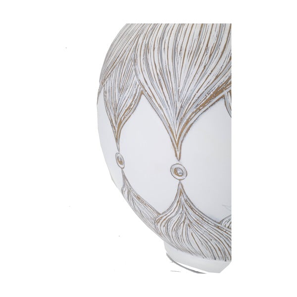 Veioză albă-bej cu abajur textil (înălțime 59 cm) Atene – Mauro Ferretti-image-1