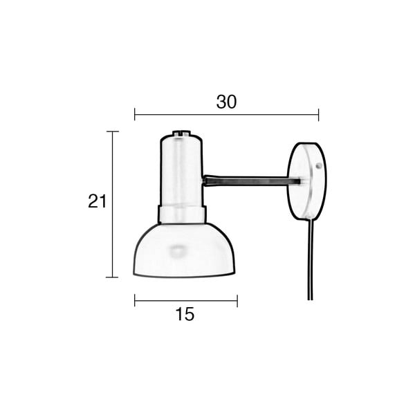 Aplică de perete Zuiver Charlie, gri-roz-image-2