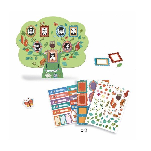 Set DIY pentru copii Djeco DIY „Arbore genealogic”-image-1