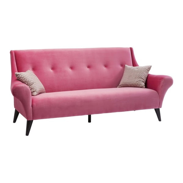Canapea cu 3 locuri Kare Design Sweets, roz