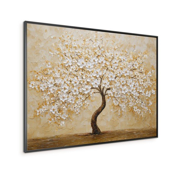Tablou cu ramă imprimat 80x60 cm Golden Tree – Styler-image-3