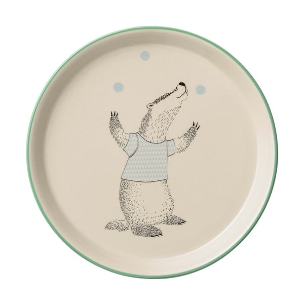 Farfurie din ceramică pentru copii Bloomingville Marius, ⌀ 20 cm