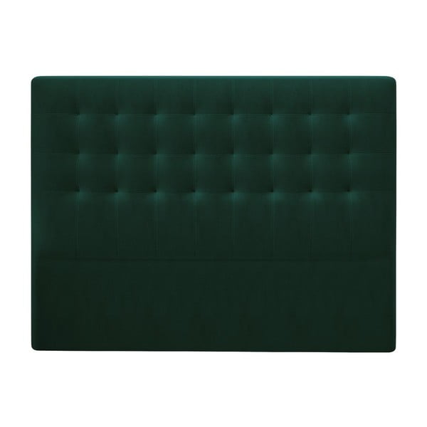 Tăblie pentru pat cu tapițerie de catifea Windsor & Co Sofas Athena, 140 x 120 cm, verde