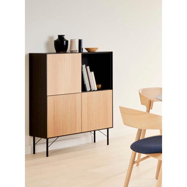 Comodă înaltă neagră 90,8x110,8 cm Edge by Hammel - Hammel Furniture-image-1