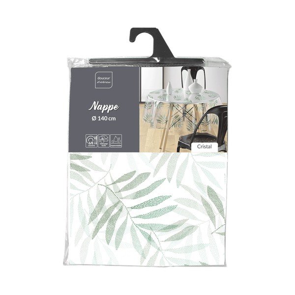 Față de masă lavabilă ø 140 cm Verdalis – douceur d'intérieur