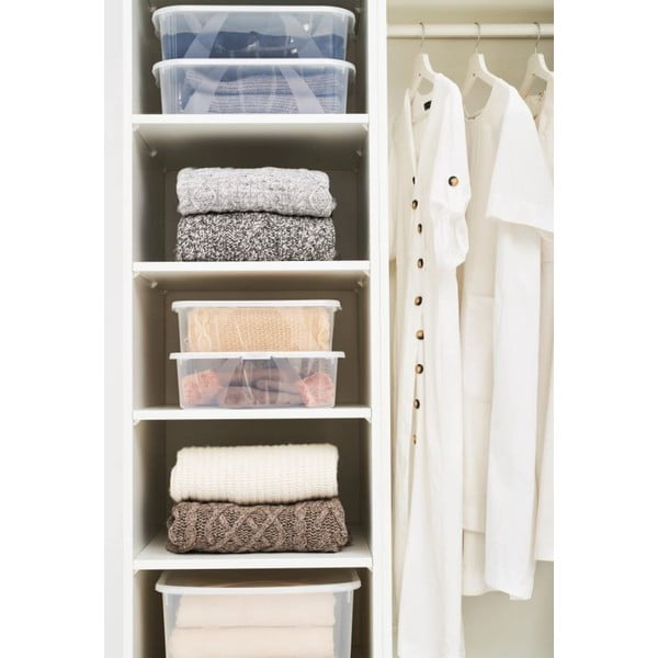 Cutie de depozitare din plastic cu capac 29 l Lona - Rotho-image-2