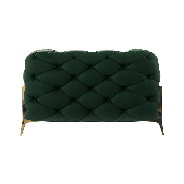 Fotoliu verde închis cu tapițerie din catifea Chelsea Bis – Ropez-image-3