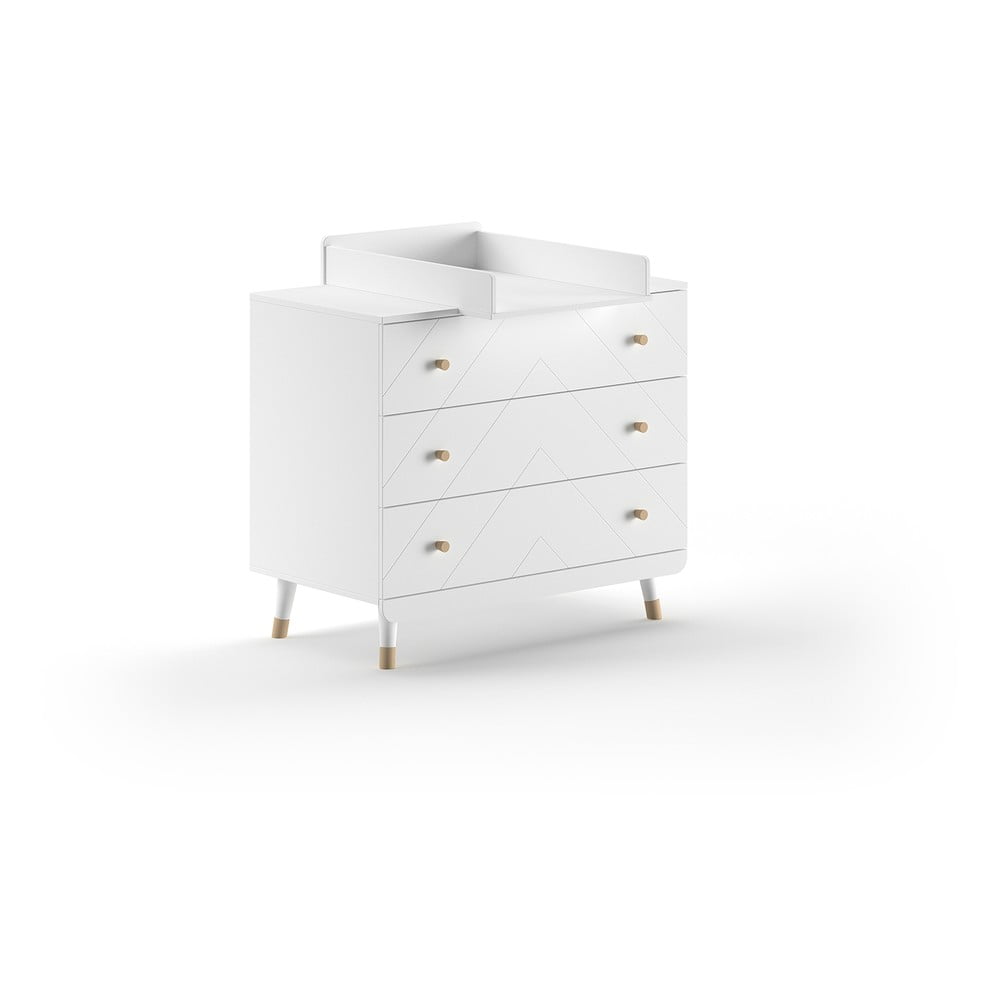 Comodă de copii albă cu masă de schimbat 100x100x74 cm Billy – Vipack