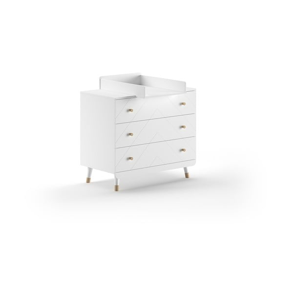 Comodă de copii albă cu masă de schimbat 100x100x74 cm Billy – Vipack
