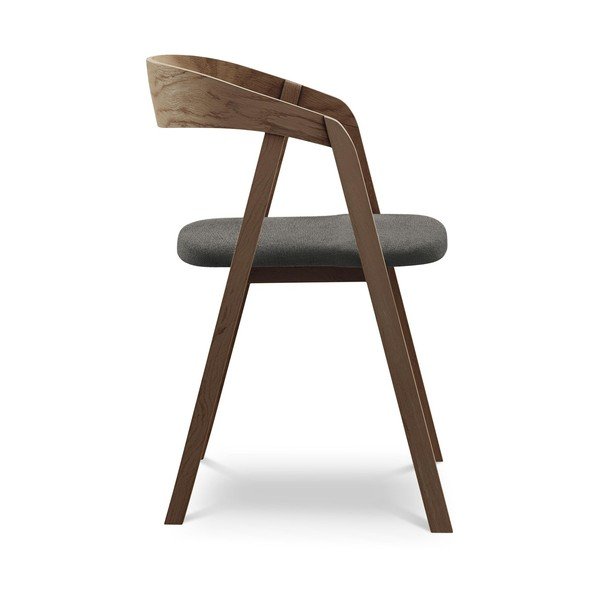 Scaun de sufragerie gri din lemn masiv Erika – Makamii-image-2